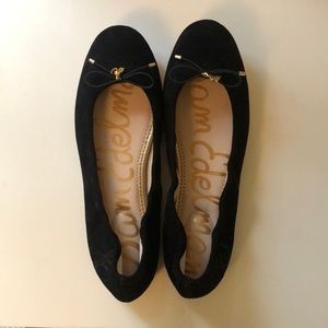 Sam Edelman Black Flats with Bow